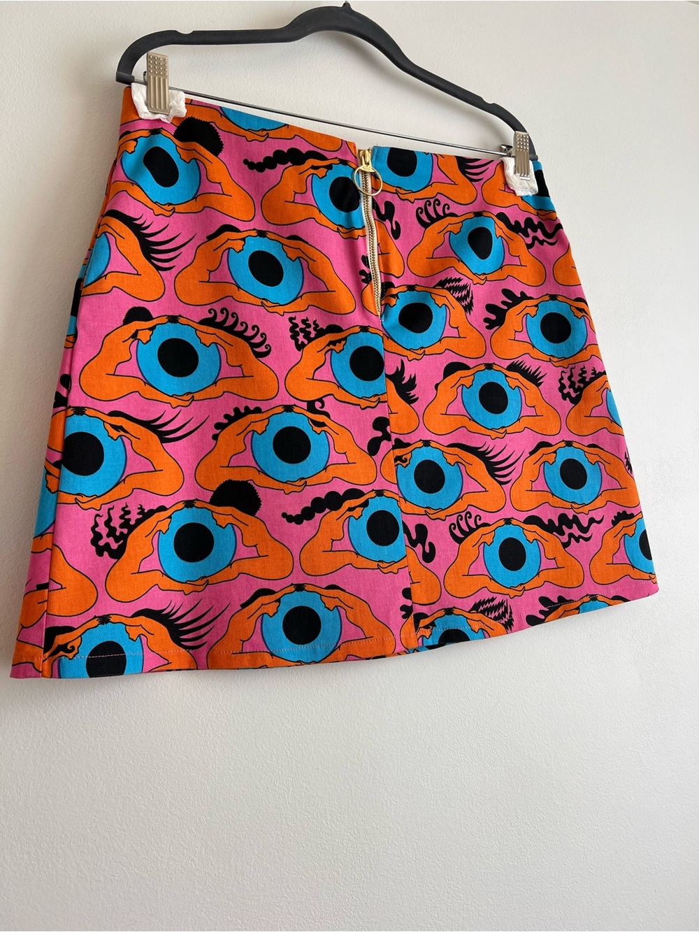 Nooworks Twill Mini Skirt in Psychedelic Eye - Picture 8 of 10